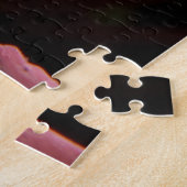 Fijne roze bloem na de regen legpuzzel (Zijkant)