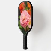 Fijne roze bloem na de regen pickleball paddle (Links)