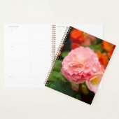 Fijne roze bloem na de regen planner (Display)