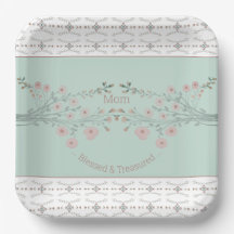 Fijne roze bloemenvierkant