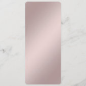 Fijne Roze Bloemrijke Frame Menu (Achterkant)