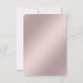 Fijne Roze Bloemrijke Frame RSVP Kaart (Achterkant)