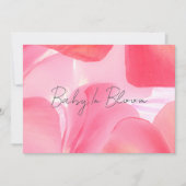 Fijne roze bloesem Baby shower Kaart (Voorkant)