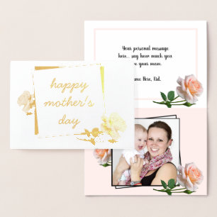 Fijne roze Blossom Happy-Moederdag kaart