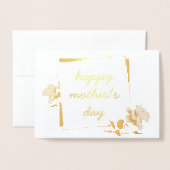 Fijne roze Blossom Happy-Moederdag kaart (Voorkant met envelop)