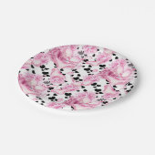 Fijne roze lingerie Vrijgezellenfeest papier bord (Gekanteld)