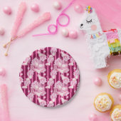 Fijne roze lingerie Vrijgezellenfeest papier bord (Feest)