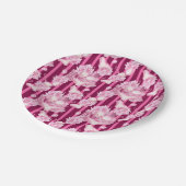 Fijne roze lingerie Vrijgezellenfeest papier bord (Gekanteld)