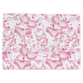 Fijne roze lingerie Vrijgezellenfeesten tas Groot Cadeauzakje (Achterkant)