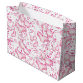 Fijne roze lingerie Vrijgezellenfeesten tas Groot Cadeauzakje (Achterkant Gekanteld)