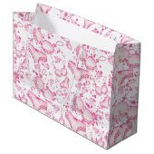 Fijne roze lingerie Vrijgezellenfeesten tas Groot Cadeauzakje (Voorkant Gekanteld)