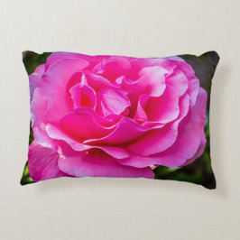 Fijne roze roze roos. accent kussen