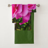 Fijne roze roze roos. bad handdoek (Insitu)