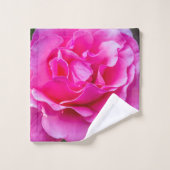Fijne roze roze roos. bad handdoek (Wasdoekje)
