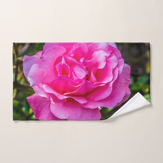 Fijne roze roze roos. bad handdoek (Handdoek)