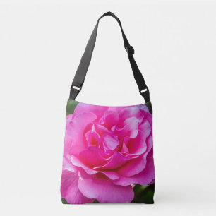 Fijne roze roze roos. crossbody tas