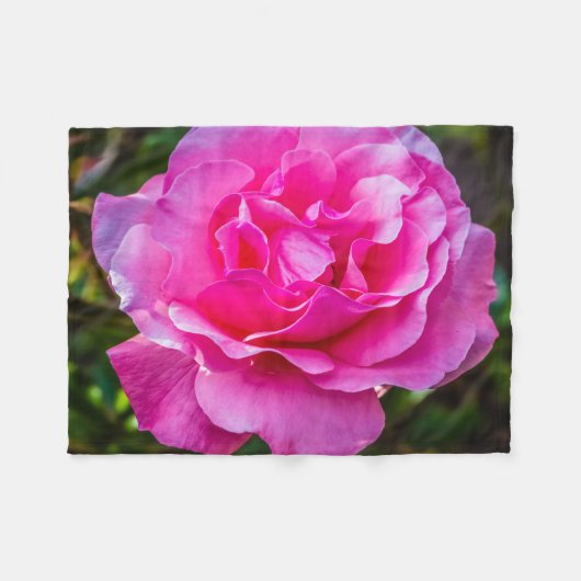 Fijne roze roze roos. fleece deken (Voorkant (Horizontaal))