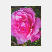 Fijne roze roze roos. fleece deken (Voorkant)