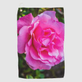 Fijne roze roze roos. golfhanddoek (Voorkant)