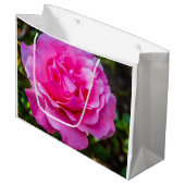 Fijne roze roze roos. groot cadeauzakje (Voorkant Gekanteld)