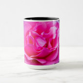 Fijne roze roze roos. mok (Midden)