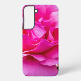 Fijne roze roze roos. samsung galaxy hoesje