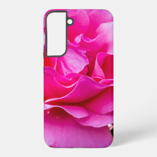 Fijne roze roze roos. samsung galaxy hoesje