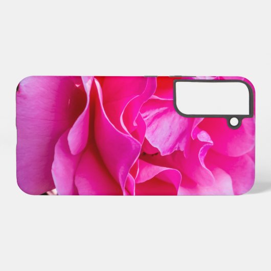 Fijne roze roze roos. samsung galaxy hoesje (Achterkant horizontaal)