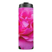 Fijne roze roze roos. thermosbeker (Voorkant)