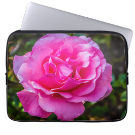 Fijne roze roze roze roos laptop sleeve