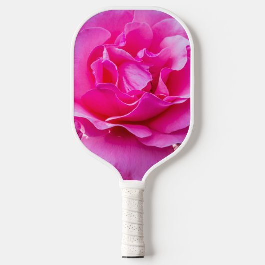 Fijne roze roze roze roos pickleball paddle (Voorkant)