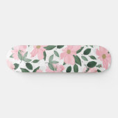 Fijne roze roze rozen die in de Floral worden gesc Persoonlijk Skateboard (Horizontaal)
