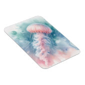 Fijne Roze Waterverf Kwallen Flexibel Magneet (Rechterzijde)