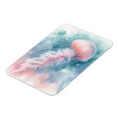 Fijne Roze Waterverf Kwallen Flexibel Magneet (Linkerzijde)