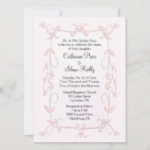 Fijne roze weddenschappen kaart (Voorkant)