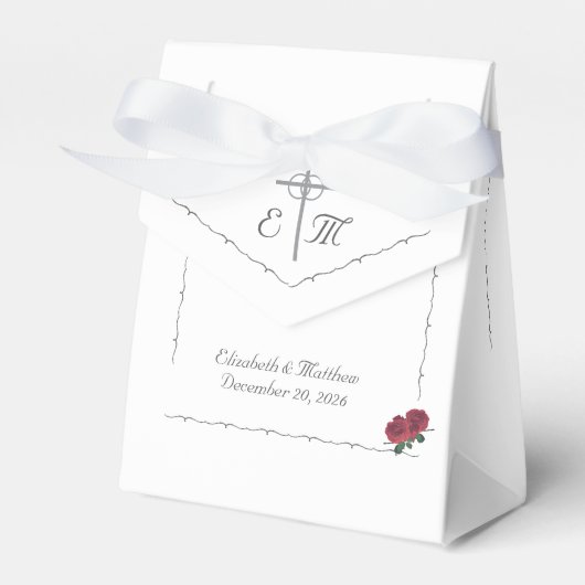 Fijne Rozen gunstbox Bedankdoosjes (Voorkant Zijde)