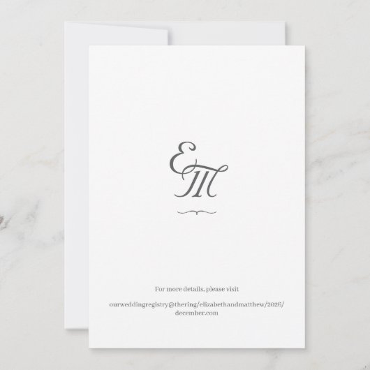 Fijne Rozen Katholiek Save the Date Kaart (Achterkant)