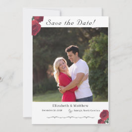 Fijne Rozen Katholiek Save the Date Kaart
