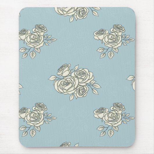 Fijne rozen muismat (Voorkant)