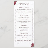 Fijne Rozen plat menu (Voorkant)