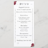 Fijne Rozen plat menu (Voorkant)