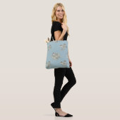 Fijne rozen tote bag (Op model)