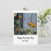 Fijne rozenbottels voor jou! Wenskaart Bedankkaart (Staand voorkant)