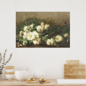  fijne rozenolie voor fijne kunst poster (Keuken)