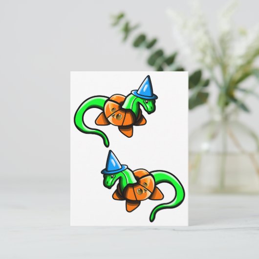 Fijne Samhain! Feestdagenkaart (Staand voorkant)