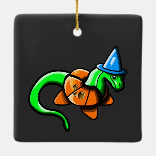 Fijne Samhain! Keramisch Ornament (Achterkant)