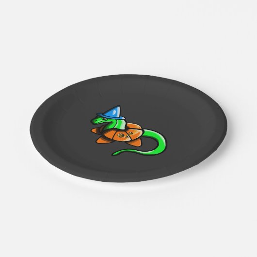 Fijne Samhain! Papieren Bordje (Gekanteld)