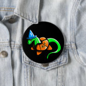 Fijne Samhain! Ronde Button 4,0 Cm (In situ)