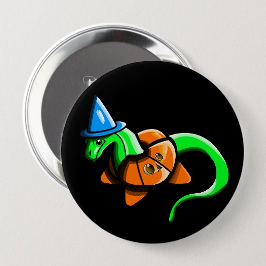 Fijne Samhain! Ronde Button 4,0 Cm (Voorkant /achterkant)