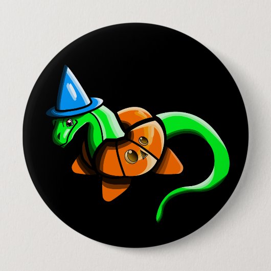 Fijne Samhain! Ronde Button 4,0 Cm (Voorkant)